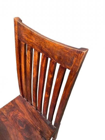 Set of six teak chairs
