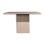 Travertine dining table square