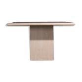 Travertine dining table square