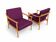 Seltenes vintage Paar Walter Knoll Lounge Sessel
