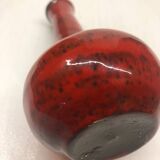 Red ceramic bud vase