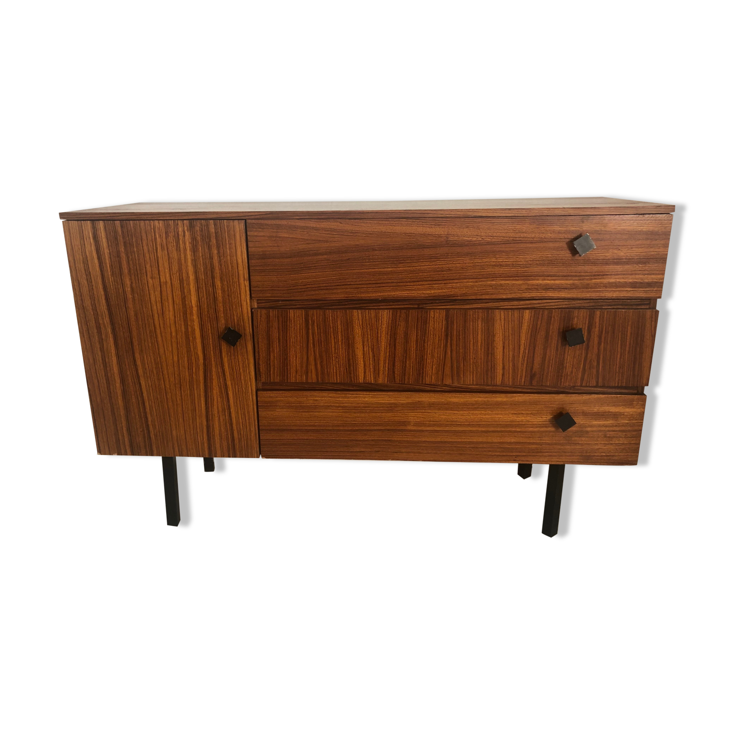 Enfilade wood doors with vintage valves 60s/70s