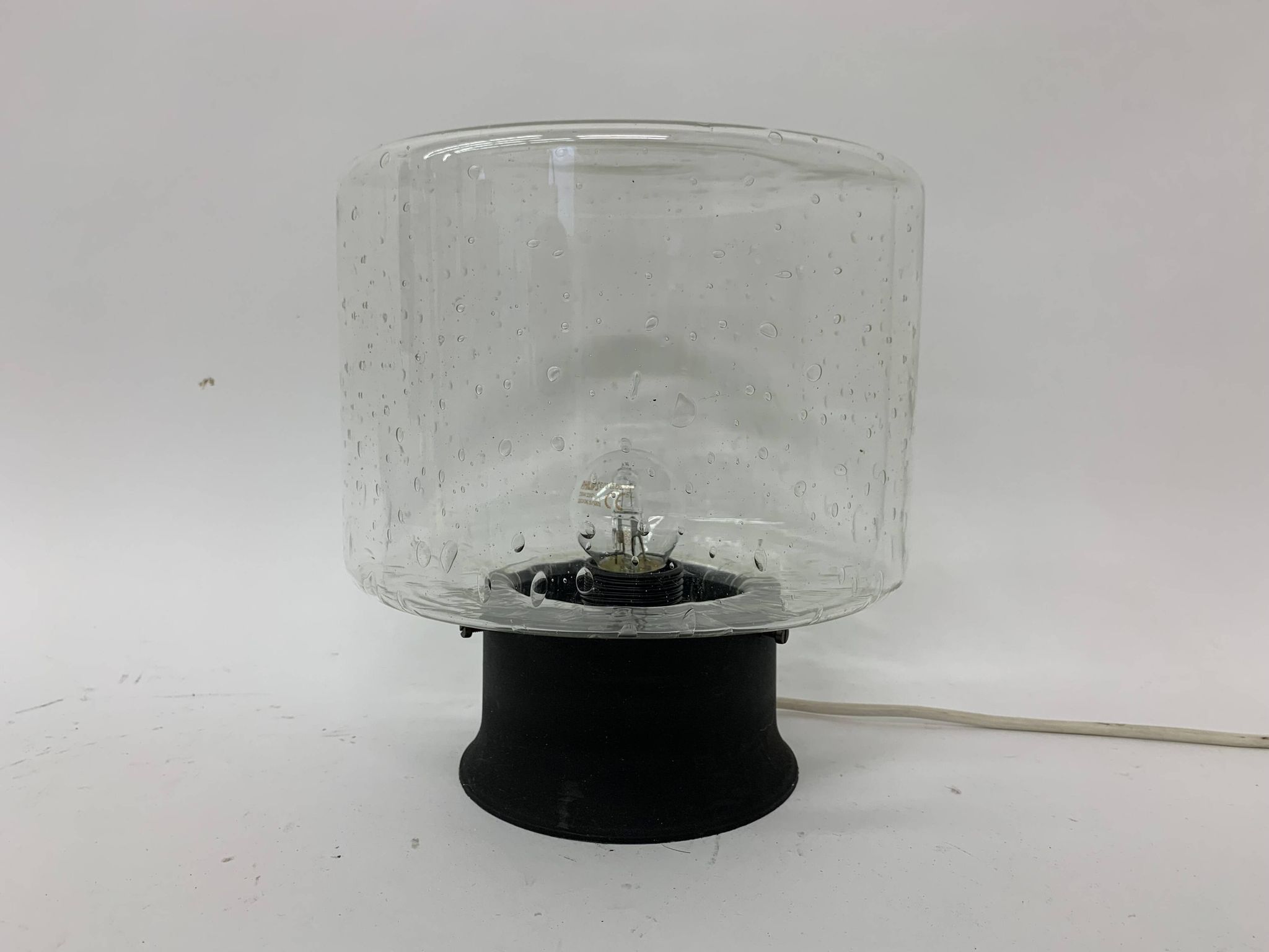 Plafonnier en verre design du milieu du siècle, années 1960