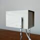 Mid-century minimalist German table lamp in cube by Kaiser Idell Leuchten, 1960s.