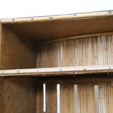 Tiki bar, rattan bar and two stools