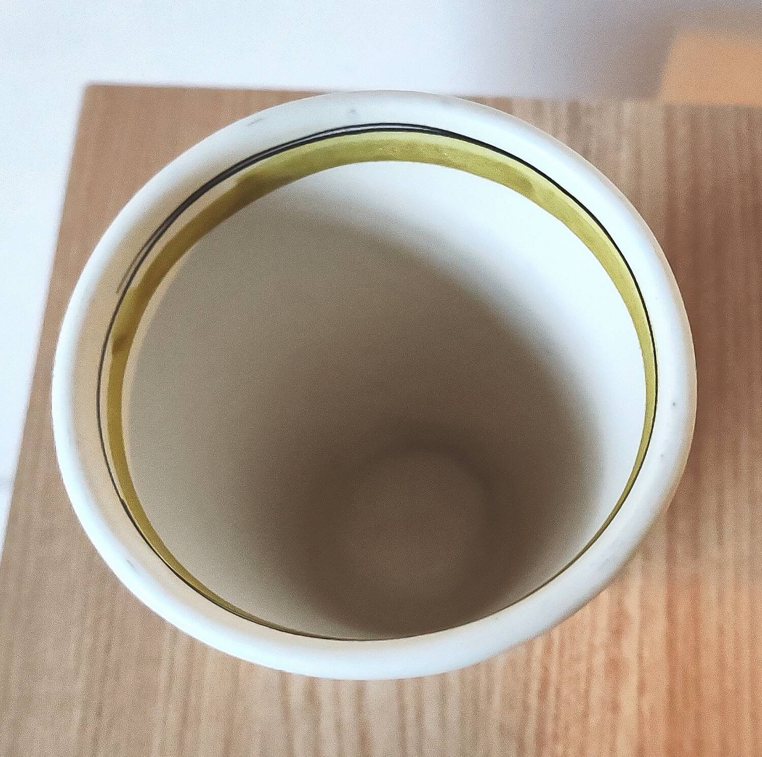 Roger capron green ceramic tumbler glass