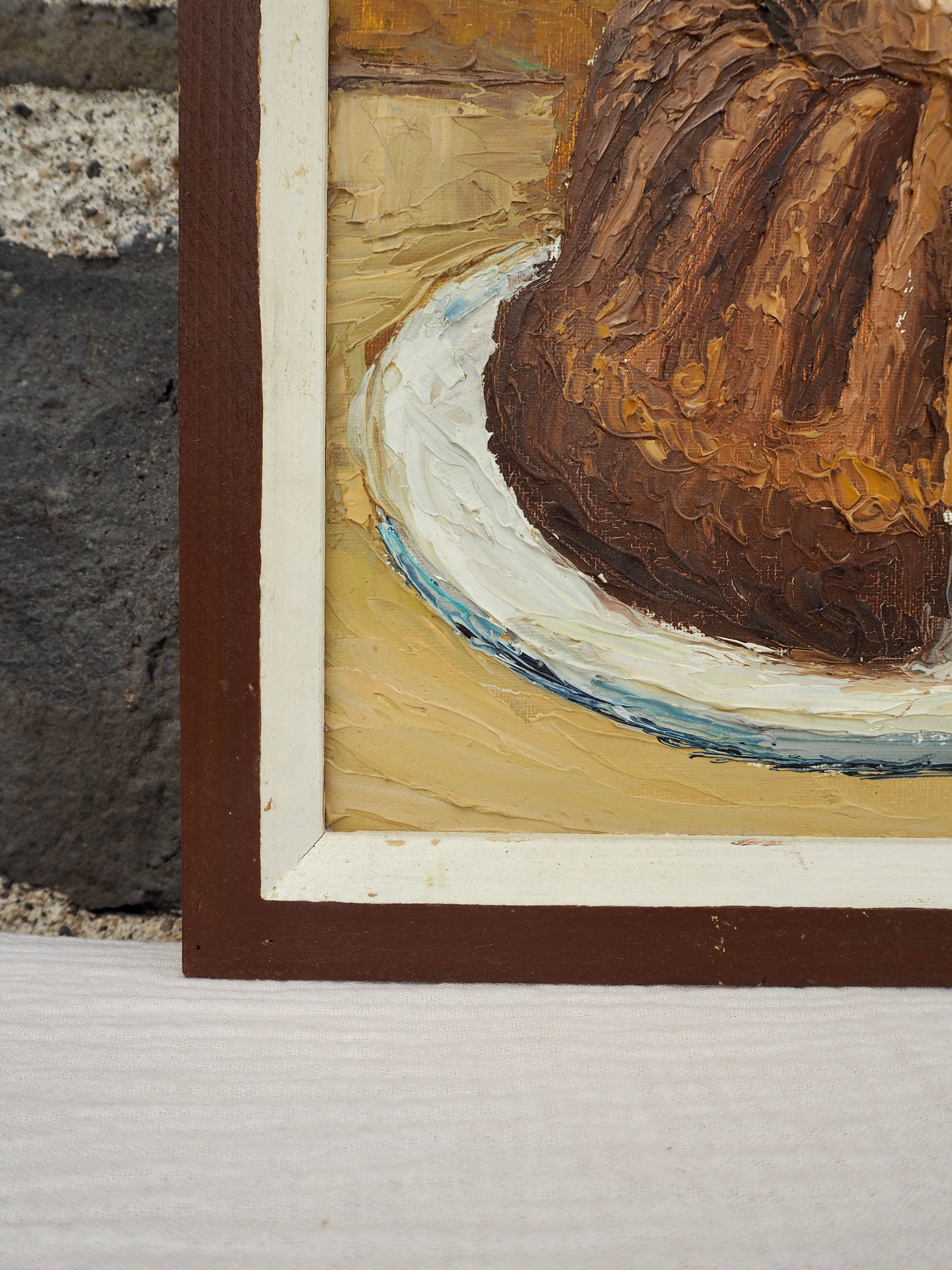 Nature morte à la charlotte, signé Van der Len
