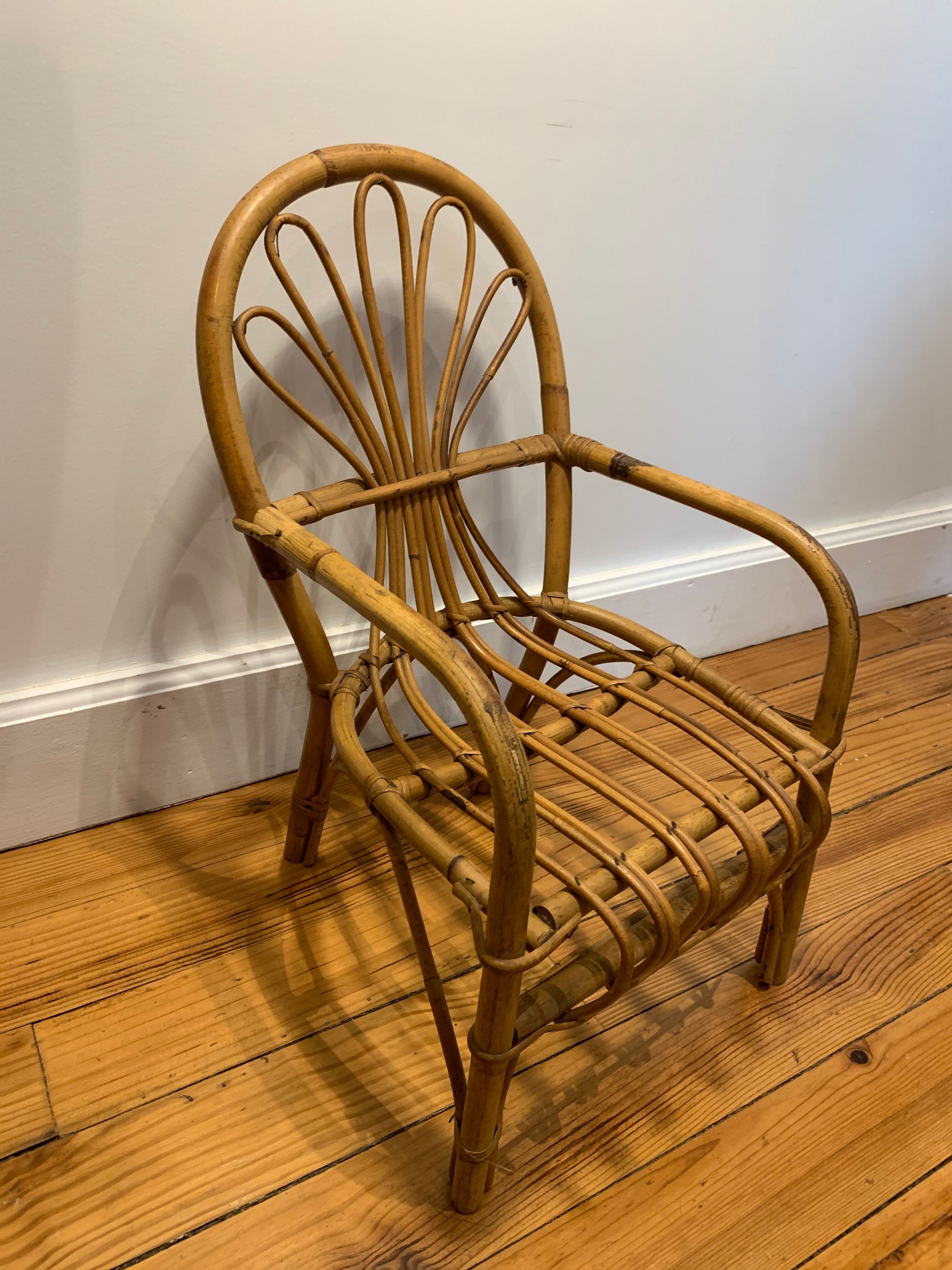 Small rattan chair for children