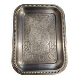 Plateau en métal argenté