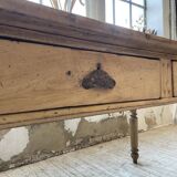 2m walnut drapery farmhouse table