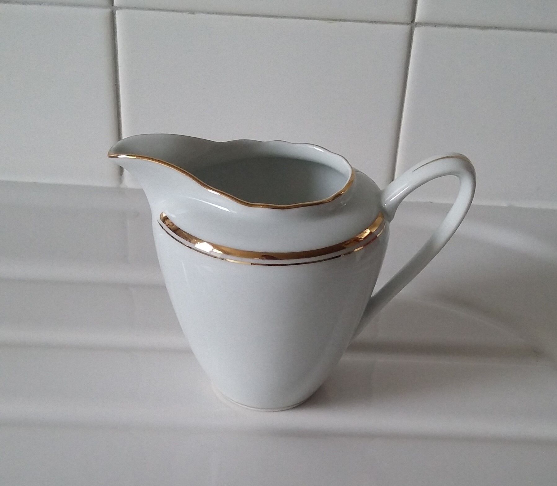 Czech porcelain milk pot