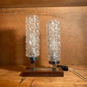 Lampe double vintage mid century