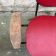 Fauteuil de bureau en métal bois et skaï 1950