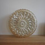 Amber glass ceiling lamp