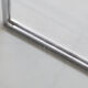 80s Chrome cross framed dining table glass table top