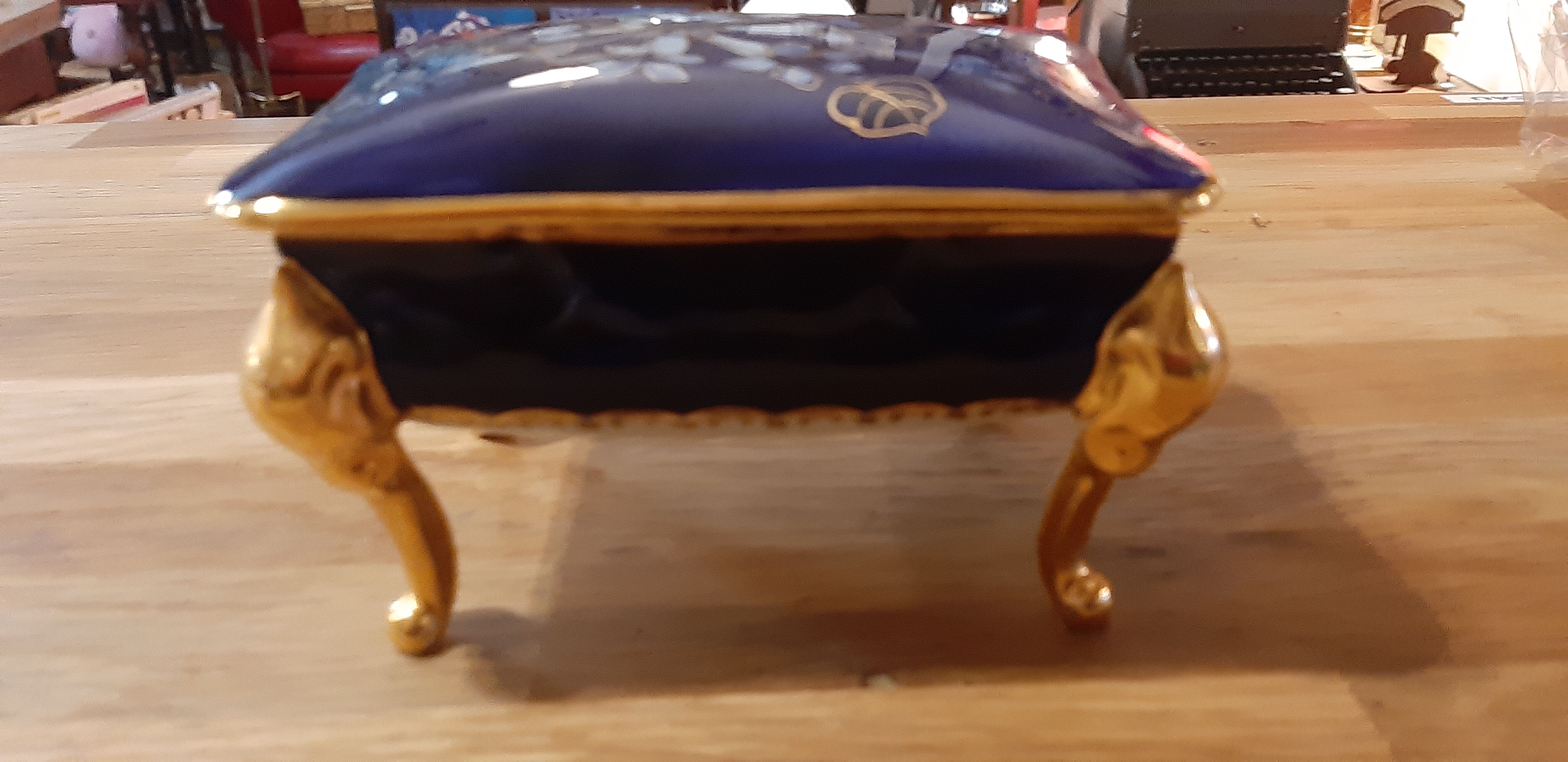 Jewelry box, oven blue