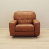 Brown armchair, Italian design, 1970s, production: Italy