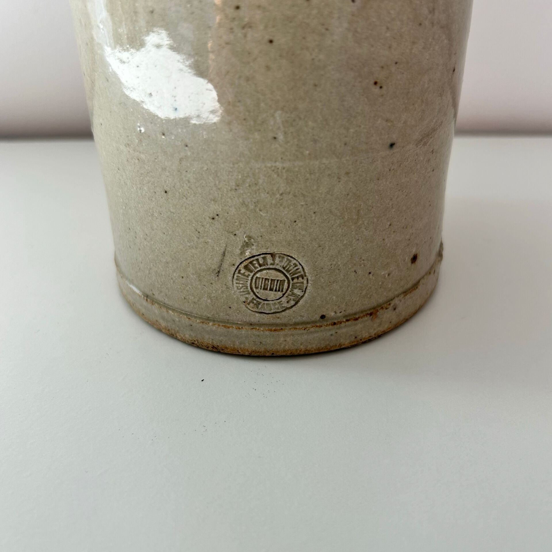 Large stoneware bottle