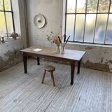 Solid oak farmhouse table 185cm