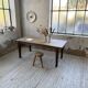 Solid oak farmhouse table 185cm