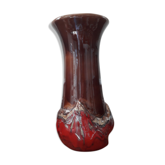 Vase Vallauris fat lava par Eegitna 60, 70