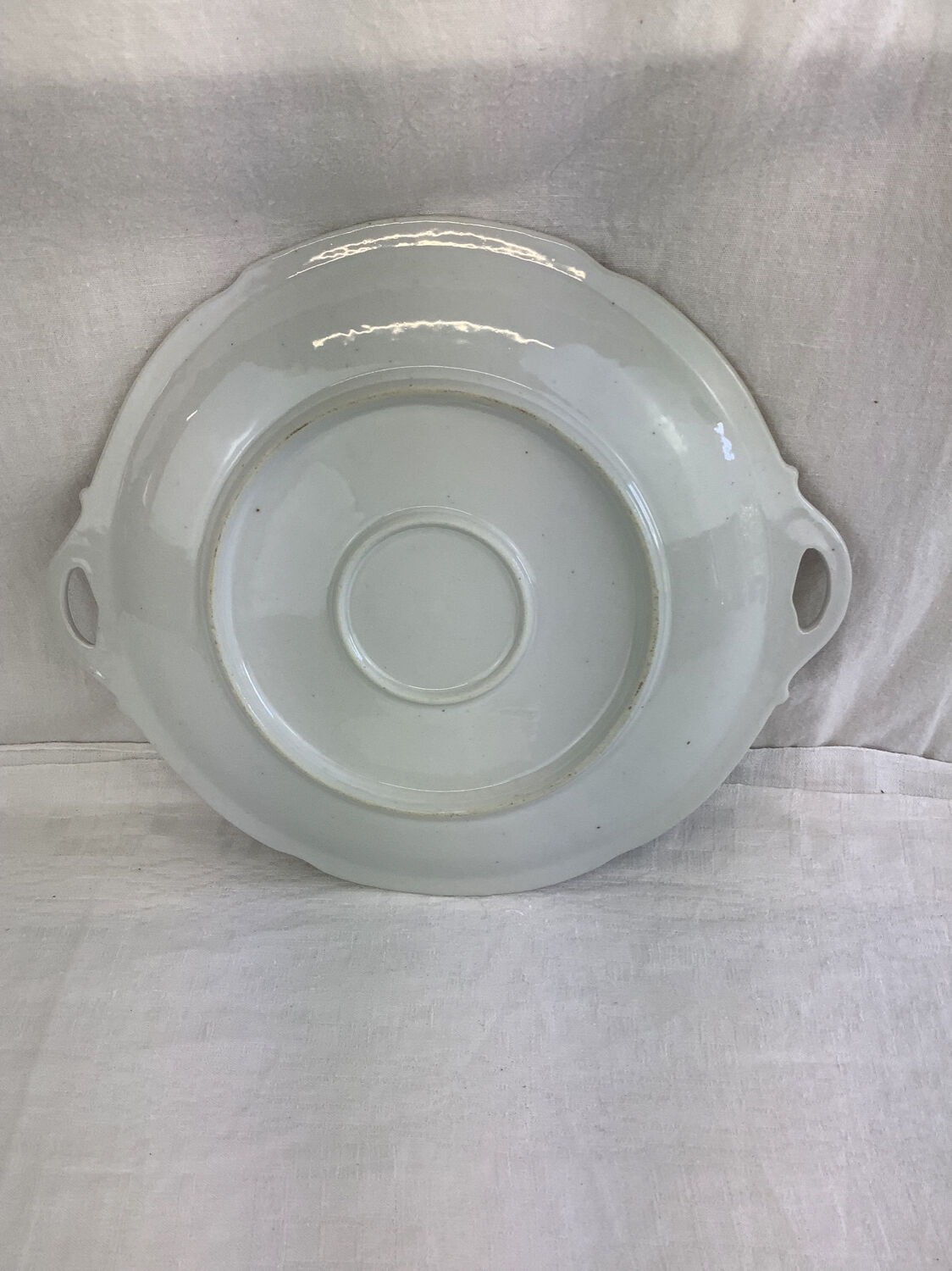 Antique porcelain dessert dish made in France