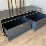 USM Haller TV cabinet in Anthracite Grey