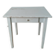 Farm table, kitchen table, rustic blue patina desk, 1950s