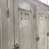 XXL workshop locker with blue patina