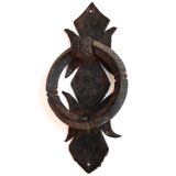 Heurtoir de porte en fer forgé, XIXème
