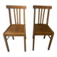 Paire de chaises bistrot années 60