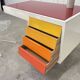 Sixties desk in wood and glass