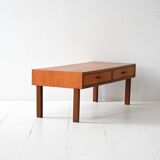 Meuble d'entrée bas scandinave en teck, années 1960