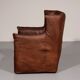 Patinated leather armchair by Gerard van den Berg for Montis, Netherlands, 1970s