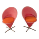 Cone Chairs by Verner Panton for Gebrüder Nehl, set of 2