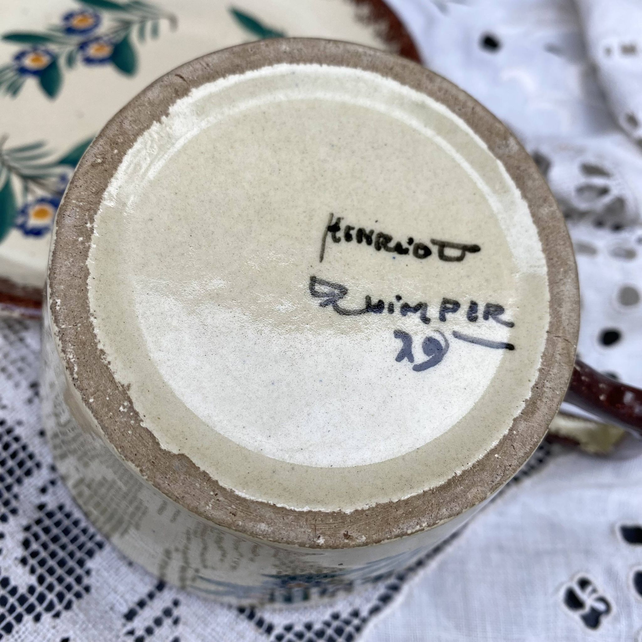Henriot Quimper teacup and saucer