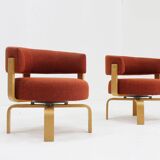 Set Fridene swivel armchairs by Carina Bengs for Ikea