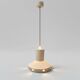 Lampe suspendue en céramique mate émaillée / années 1970