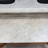 Antique pine and marble toilet furniture (renovated)
