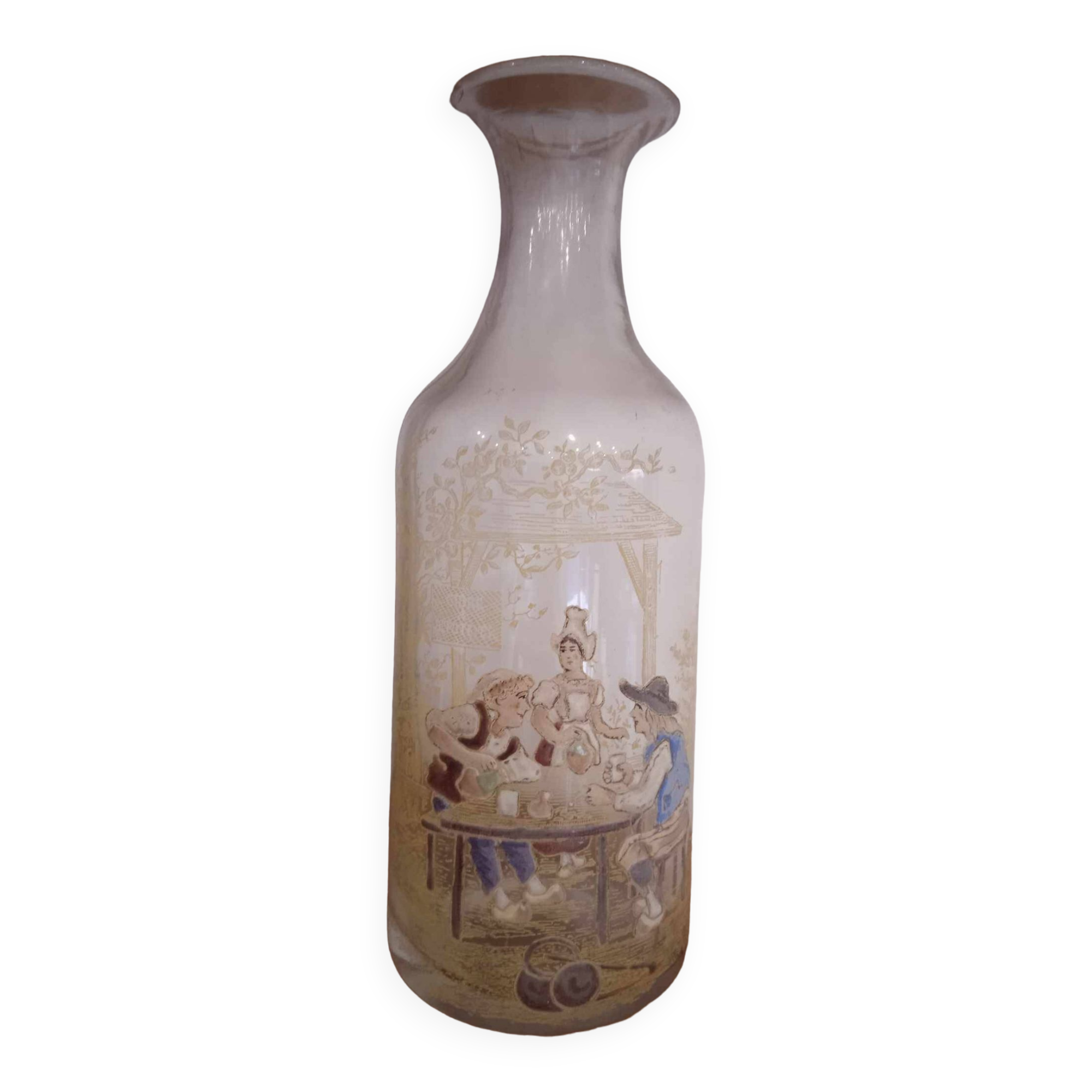 Enamelled cider depot decanter