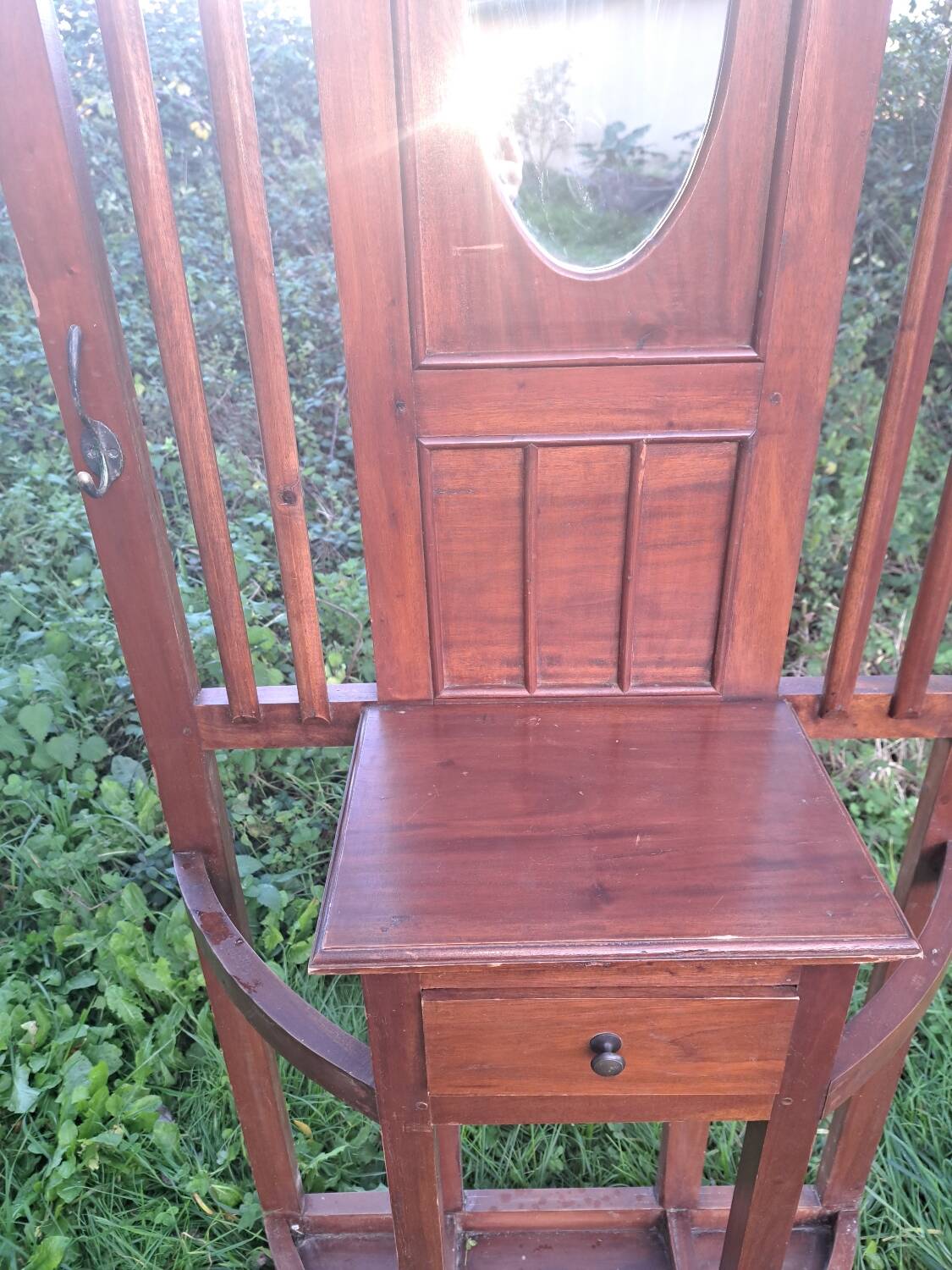 Art Deco mahogany cloakroom