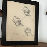 Pencil drawing from 1905 "My mother"