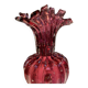 Murano glass vase, tinted and bubbled.