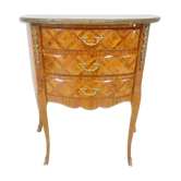 Half-moon dresser marqueted