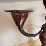 Pair of candlesticks in bronze