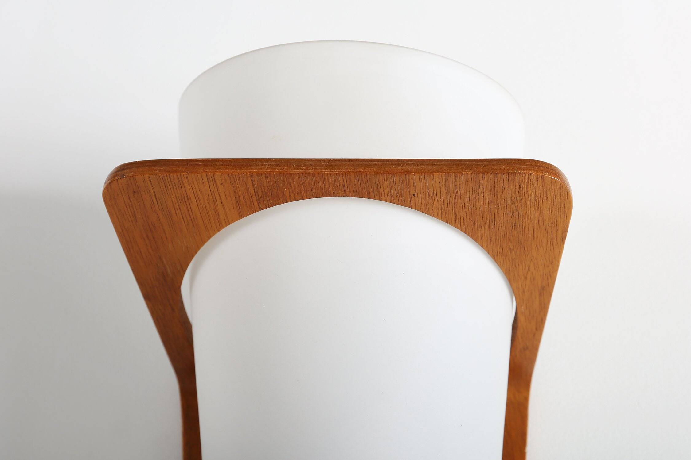 Wall Lamp in Curved Teak Plywood by Louis Kalff for Philips, 1959