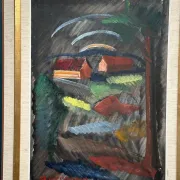 Large Original Swedish Oil on Canvas – “Landscape” by Bror Göransson – Signed – Vintage & Framed – 83 × 63 cm (32.7" × 24.8")