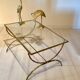 Bronze and glass coffee table, 1960s