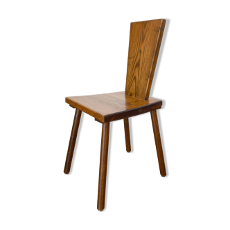 Minimalist solid oak chairs