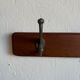 Scandinavian coat rack in solid teak from the 1970s.